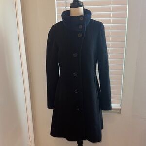 Miss Sixty Black Wool Coat